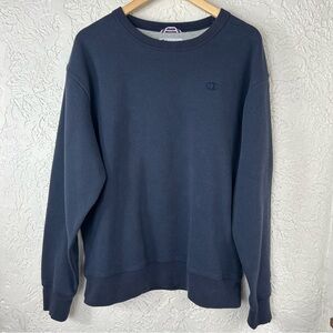 VTG 90’s Y2K Champion Logo Navy Crewneck Sweatshirt Men’s Size L